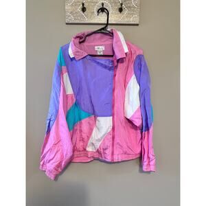 Vintage Bocoo 80s 90s Colorblock Windbreaker Full Zip Jacket